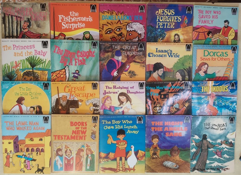 Vtg Arch Books Children’s Bible Stories Lot of 20 Jesus Moses Joseph