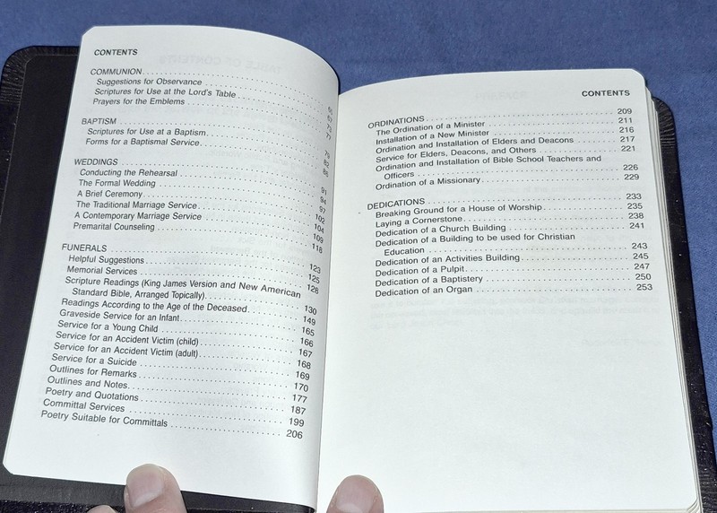 Christian Minister's Manual Roderick E Huron, Black Imitation Leather 1984 1991 gallery