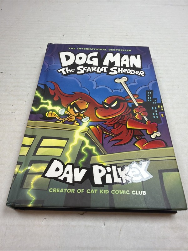 DAV Pilkey Hardcover Dog Man The Scarlet Shredder Creator of Dog Man