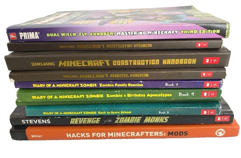 Lot of 10 Minecraft Unofficial Guides Hacks Handbooks Gaming Scholastic Books
