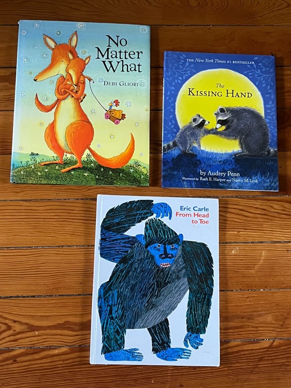 Lot of NO MATTER WHAT & THE KISSING HAND & FROM HEAD TO TOE Hardcover Books: