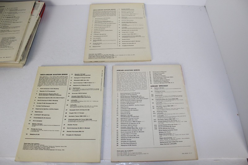 Lot of 11 Books in the Arco-Aircam Aviation Series of Military Plane Books gallery