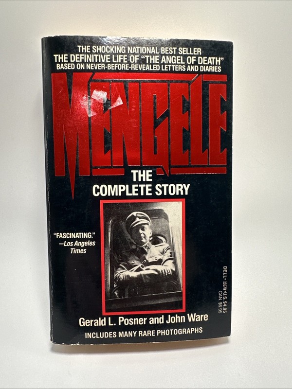 Mengele The Complete Story Gerald L. Posner John Ware Softcover Dell Publishing