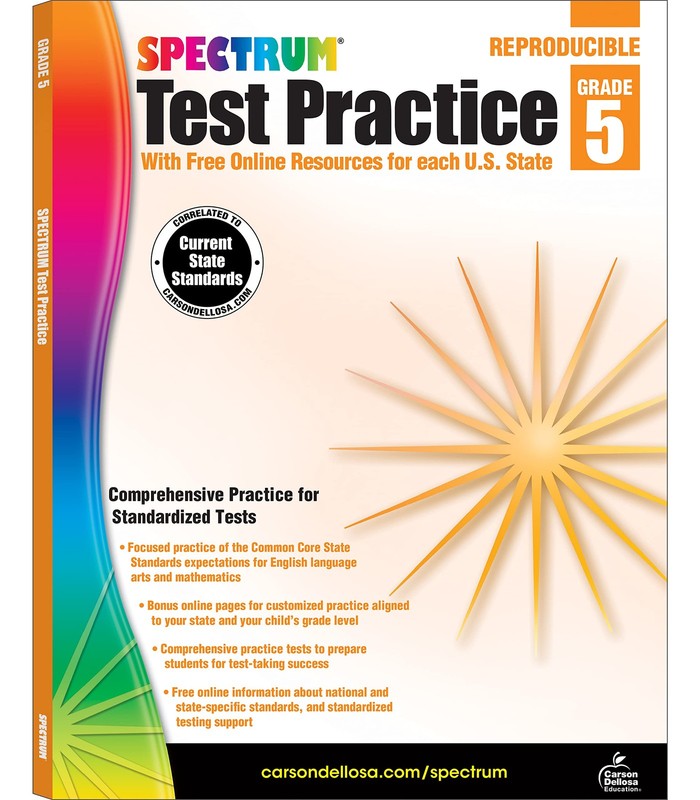 Spectrum 5th Grade Test Practice Workbooks All Subjects, Ages 10 to 11, 5th …