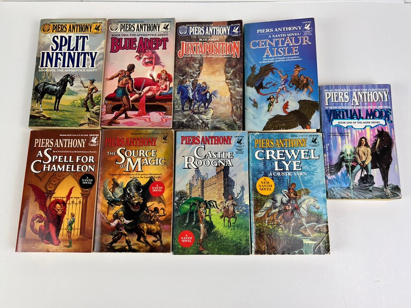 Lot of 9 Piers Anthony, PB, Very Good Condition