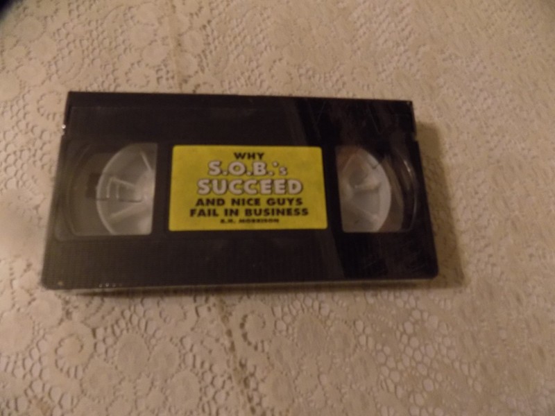 Why SOBs Succeed & Nice Guys Fail in Small Business VHS Bob Morrison NEW SEALED