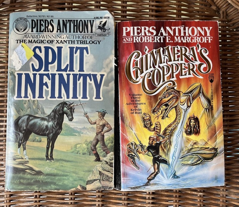 Split Infinity & Chimaera’s Copper by Piers Anthony & Robert E Margroff 2 PB Lot