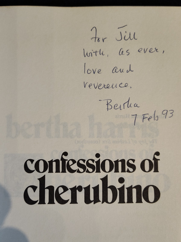 Confessions of Cherubino by Bertha Harris (signed)