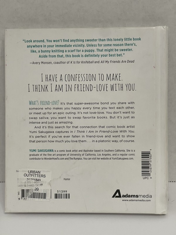 I Think I Am in Friend-Love with You by Yumi Sakugawa (2013, Hardcover)pre-owned gallery