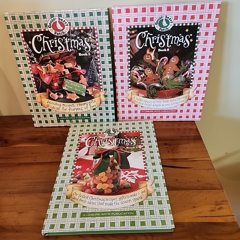 Gooseberry Patch Lot 3 Decor Crafts Recipes Christmas 5, 8, 9