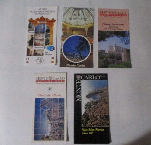 5 Different Booklets 1987 8 X4 inches