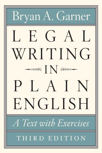 Legal Writing in Plain English : A Text With Exercises, Paperback by Garner, …