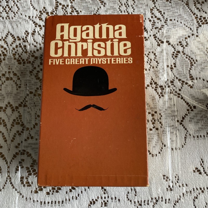 Agatha Christie Five Great Murder Mysteries Five Pack Box Of Books Set 1970’s