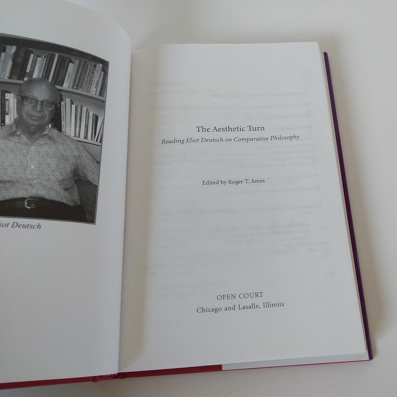 2000 The Aesthetic Turn-Reading Eliot Deutsch On Comparative Philosophy HC DJ VG gallery