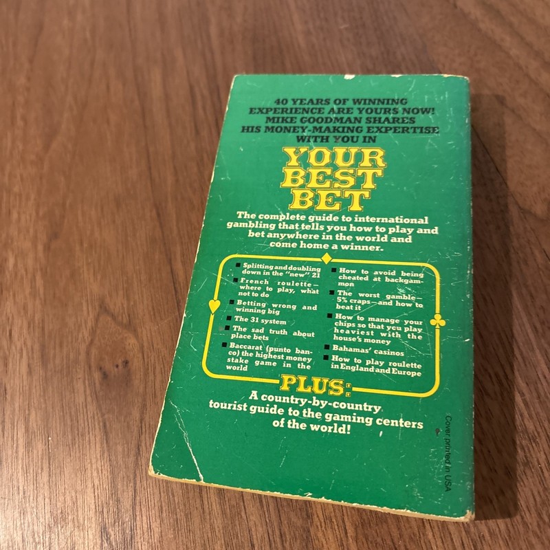MIKE GOODMAN'S YOUR BEST BET By Michael J. Goodman 1977 Pb5 gallery