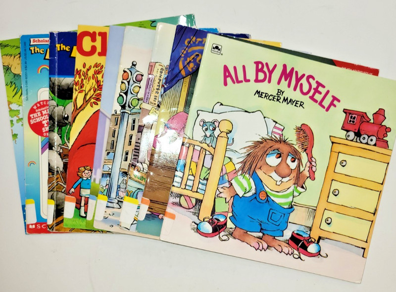 Mixed Lot of 9 Children’s Story Books (1 is 2 in 1 book w/Stickers 1975 – 2013