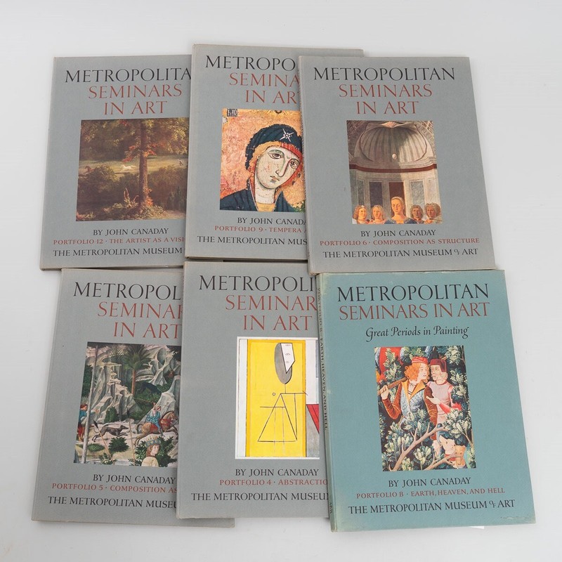 Set of 5 Metro Museum Seminars in Art Portfolio Books 4 5 6 9 12 & B Heaven/Hell