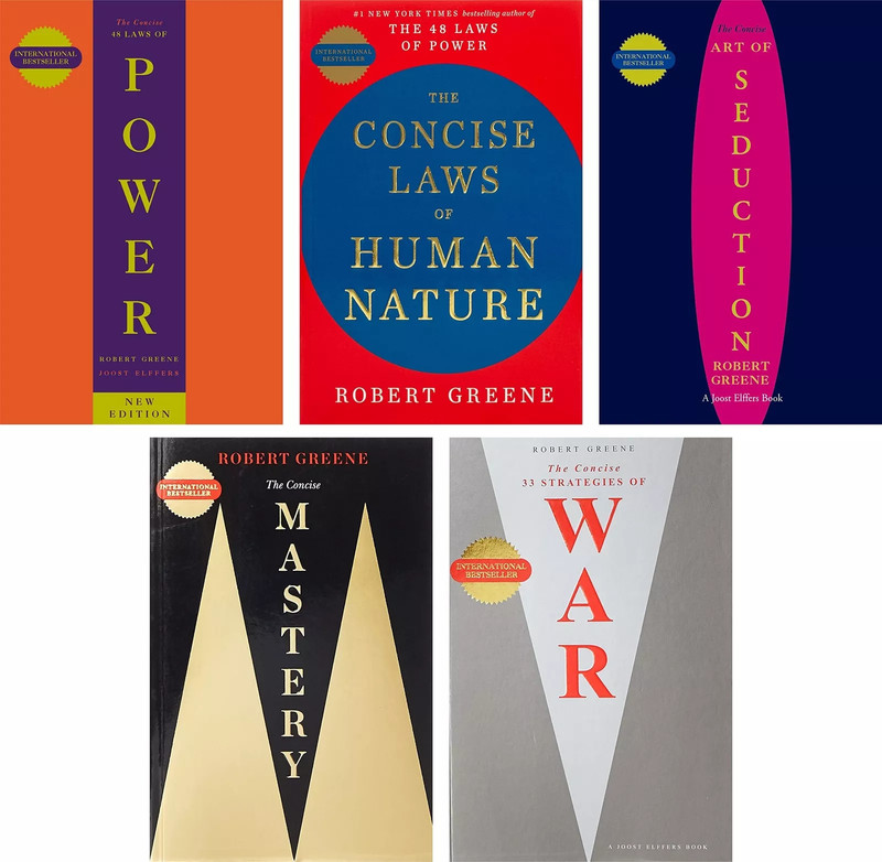 Robert Greene Collection 5 Books Set - [CONCISE] Seduction, Power, Mastery, War
