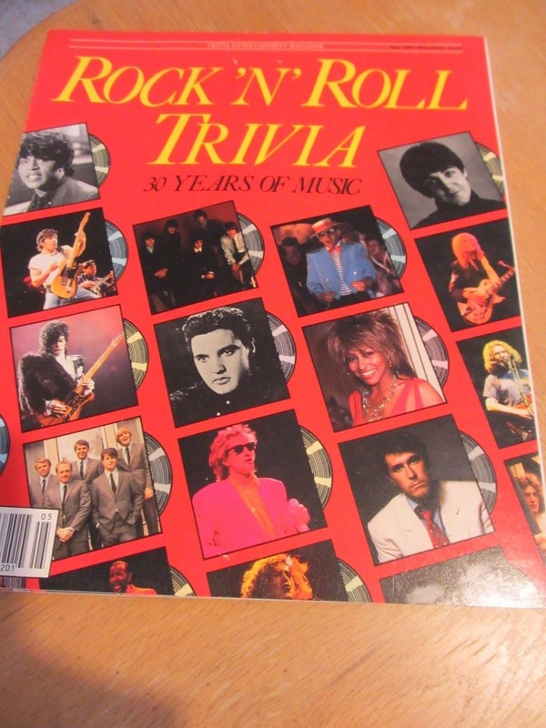 Trivia Entertainment Magazine – Rock ‘N’ Roll Trivia – 30 Years of Music – MINT