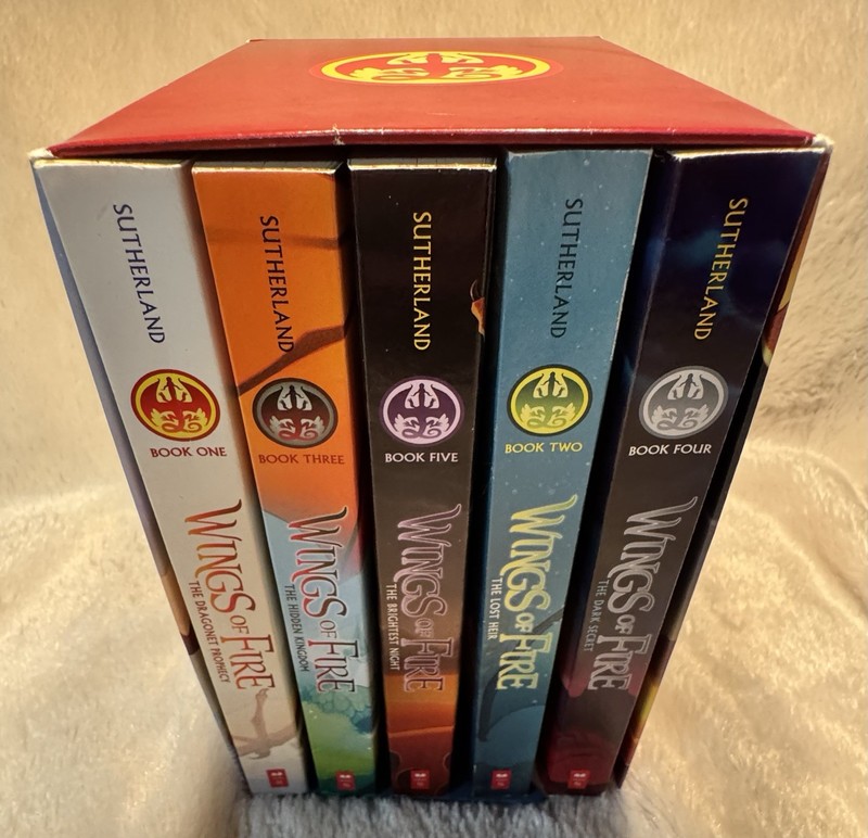 Wings Of Fire Box Set First Five Books Fantasy Dragon Fiction