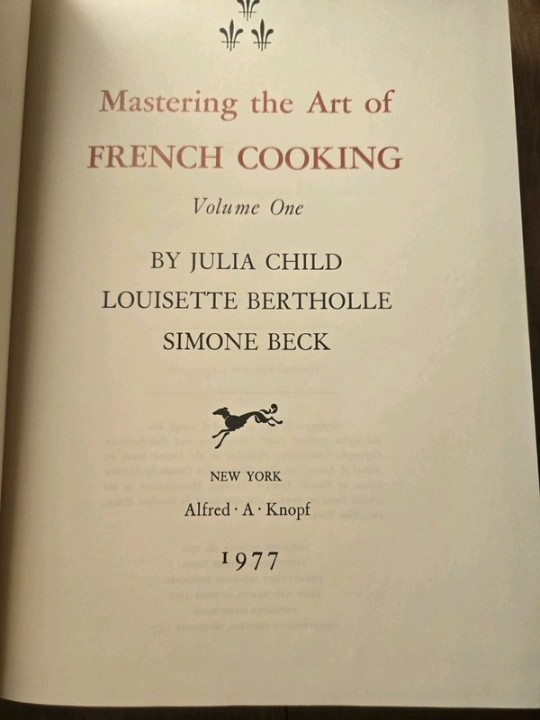Mastering the Art of French Cooking - Julia Child Hardcover 1966 29th Printing gallery