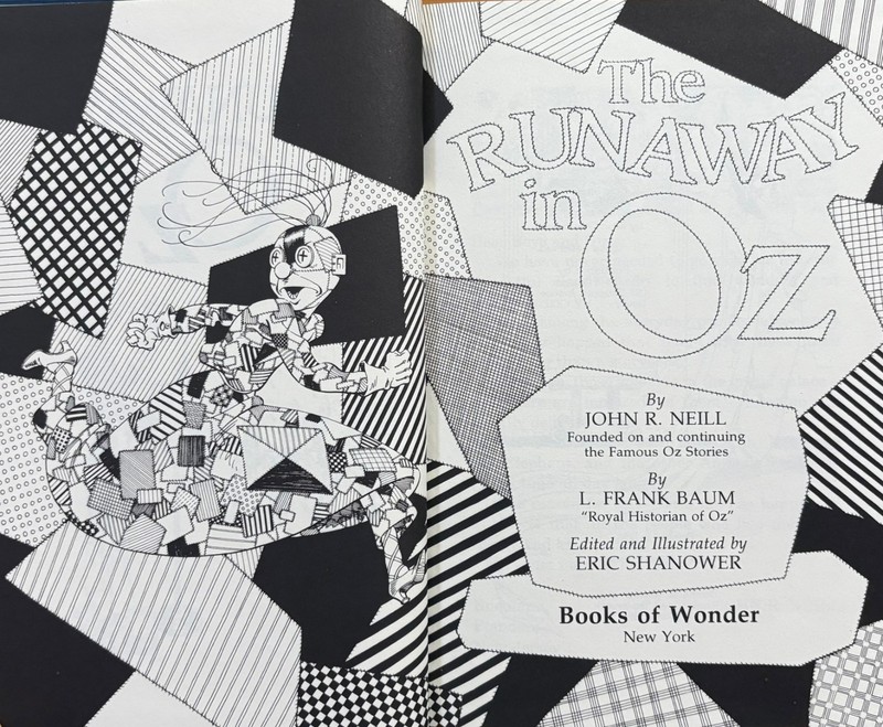 THE RUNAWAY IN OZ By John R. Neill - 1995 HC/DJ - Signed by Shanower - Like New gallery