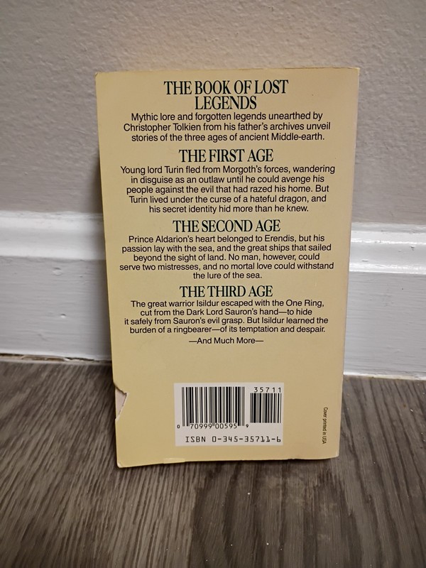 Unfinished Tales J.R.R. Tolkien Ballantine Vintage Paperback First Ballentine PB gallery