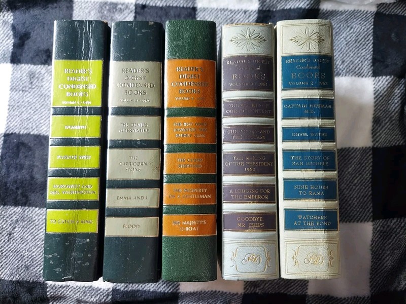 Lot of 5 Vintage Readers Digest Books 1961-1980 Various Years All First Edition