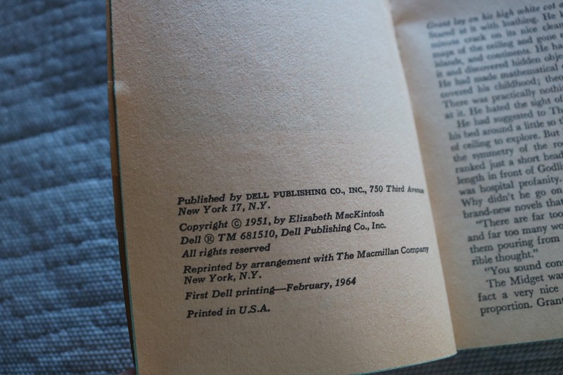 The Daughter of Time paperback book Josephine Tey 1964 gallery