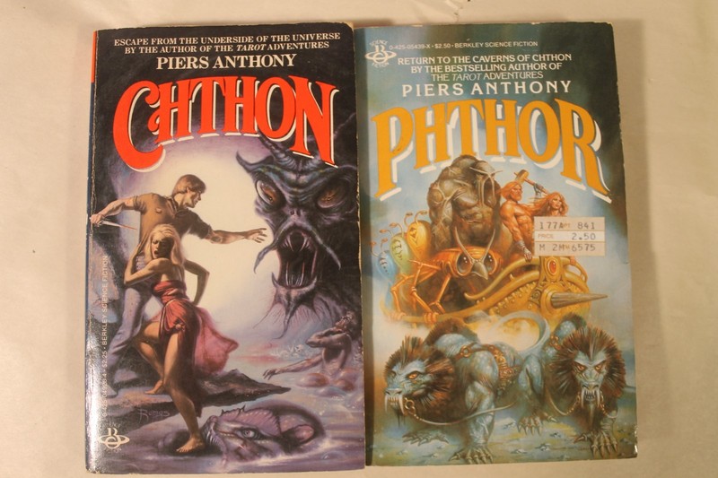 Chthon & Phthor by Piers Anthony (2 Books)