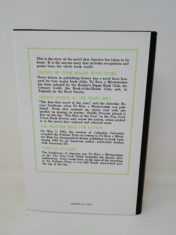 To Kill a Mockingbird by Harper Lee 1960 HC/DJ J.B. Lippincott Company Hardcover gallery