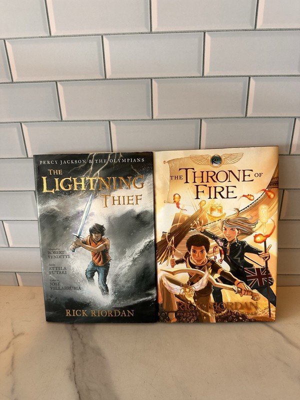 Lot of 2 Books Percy Jackson & The Olympians Graphic Novel Disney Hyperion Good