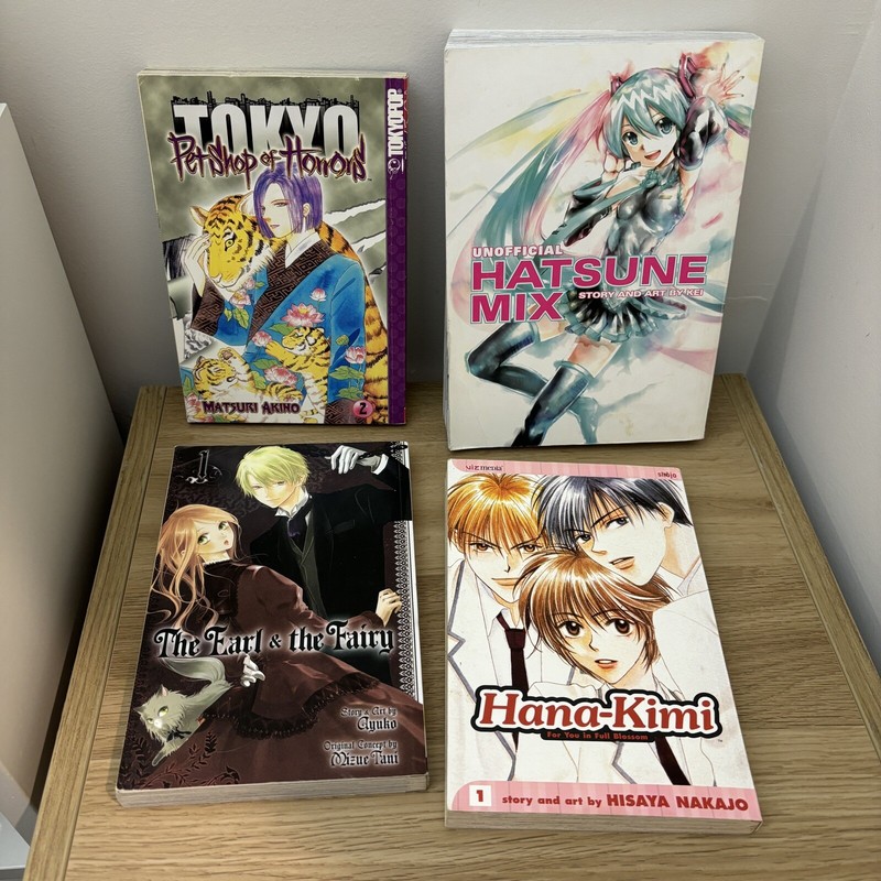 Pet shop of horror, Hatsune mix, Hana kimi, The earl & the fairy Manga Bundle