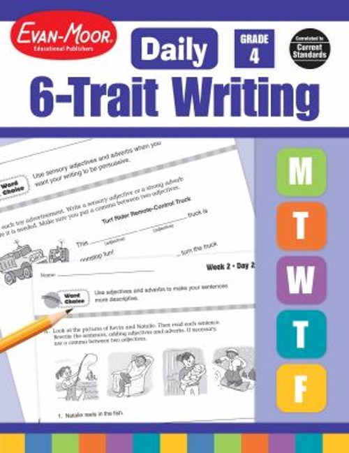 Daily 6-Trait Writing Grade 4 Paperback Evan-Moor Educational Pub