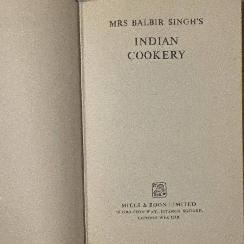 Mrs Balbir Singh’s RARE Indian Cookery Singh HC/DJ 1969 London SEE PICTURES! 🔥 gallery