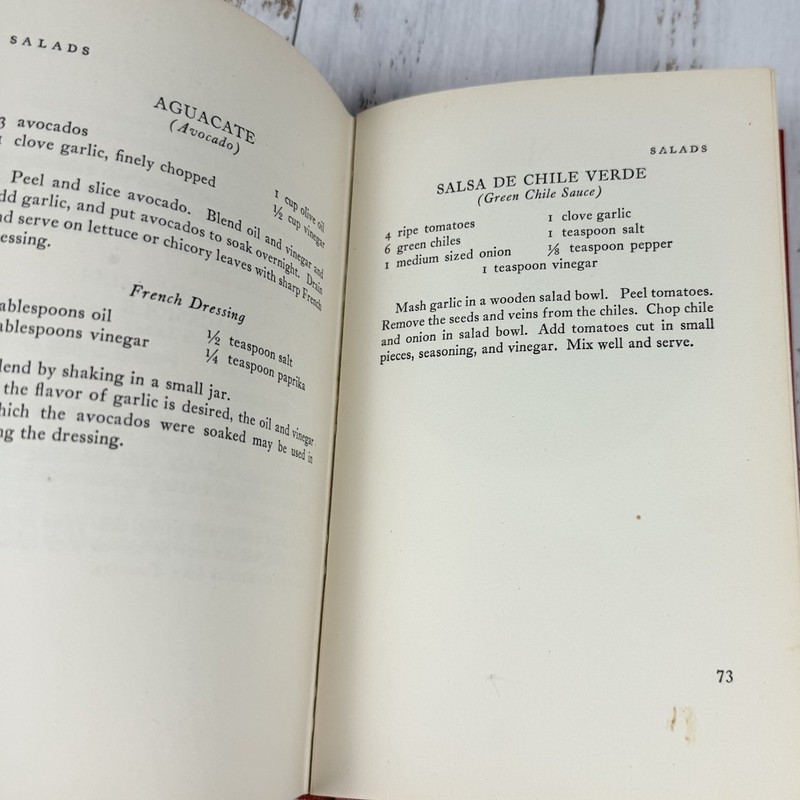 Vintage Mexican Cook Book Hardcover by Erna Fergusson w/ Dust Jacket 1945 gallery