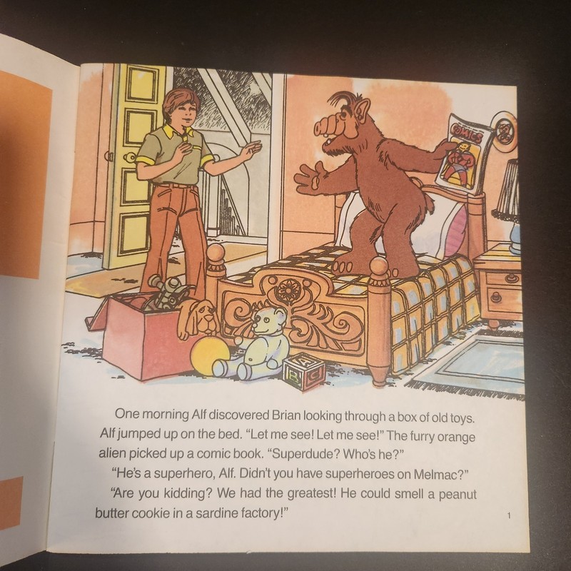 1988 Vintage Alf Super Alf Paperback Book 289DC No Cassette 24 Pages gallery