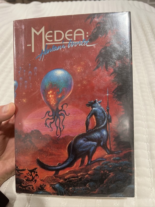 Medea Harlan’s World – Harlan Ellison 1985, HC/DJ VG+ Phantasia Press BCE