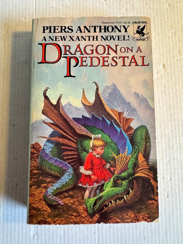 Dragon on a Pedestal Piers Anthony 1st Edition Good 1983 Del Rey Vintage Xanth