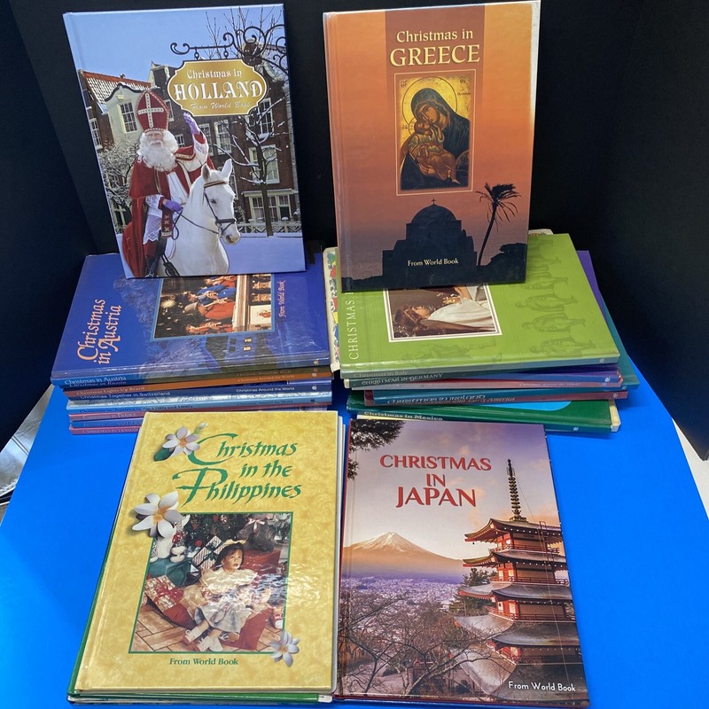 The World Book: Christmas in.. Around the World Book Series Choose Your VTG Book