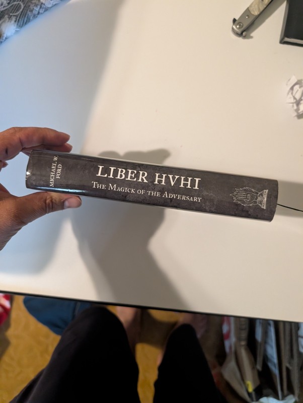 Liber HVHI: The Magick of the Adversary by Michael W Ford Hardcover Occult gallery