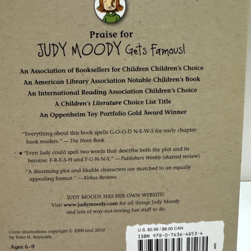 Lot Of 8 Judy Moody Books Megan McDonald 1-4 9-12 Like New Gets Famous In A Mood gallery