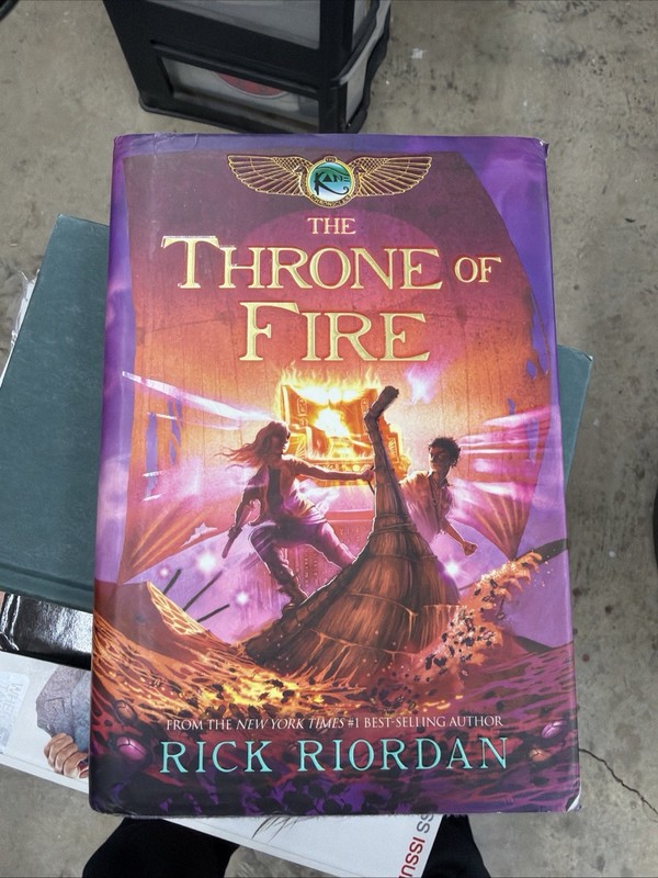 The Throne of Fire Kane Chronicles Rick Riordan 1st Edition Hardcover Very Good