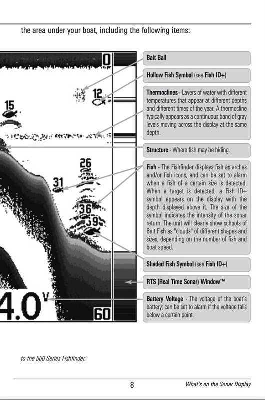 Humminbird 550 560 561 DI 570 571 HD DI User Manual USERS Instruction Guide gallery