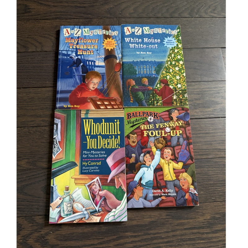 Vintage Hy Conrad Whodunit-You Decide! Mini-Mysteries Trade Paperback Lot of 4