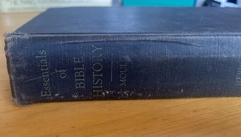 VINTAGE 1951 ESSENTIALS OF BIBLE HISTORY BY ELMER W.K. MOULD 687 PAGES + MAPS