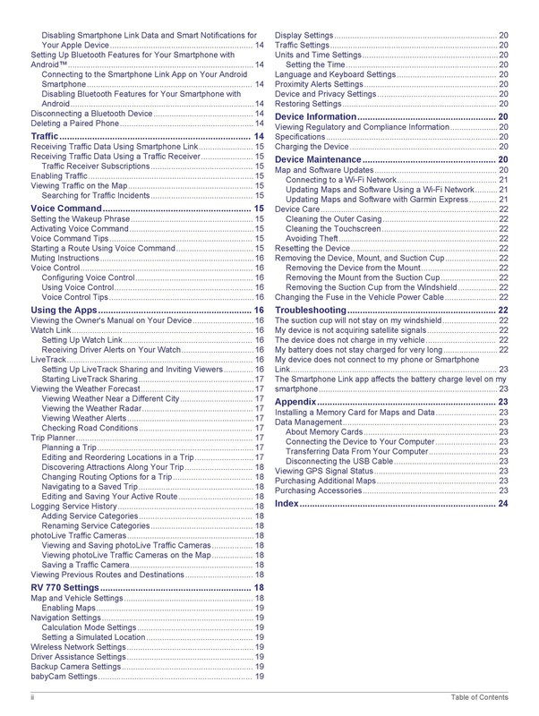 GARMIN RV 770 Owners Manual 2016 - STEEL WIRE CLOSURE - TOUGH COVERS gallery