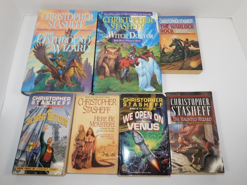 16 Christopher Stasheff Sci-Fi Fantasy Lot*The Warlock Unlocked*The Warlock Rock gallery
