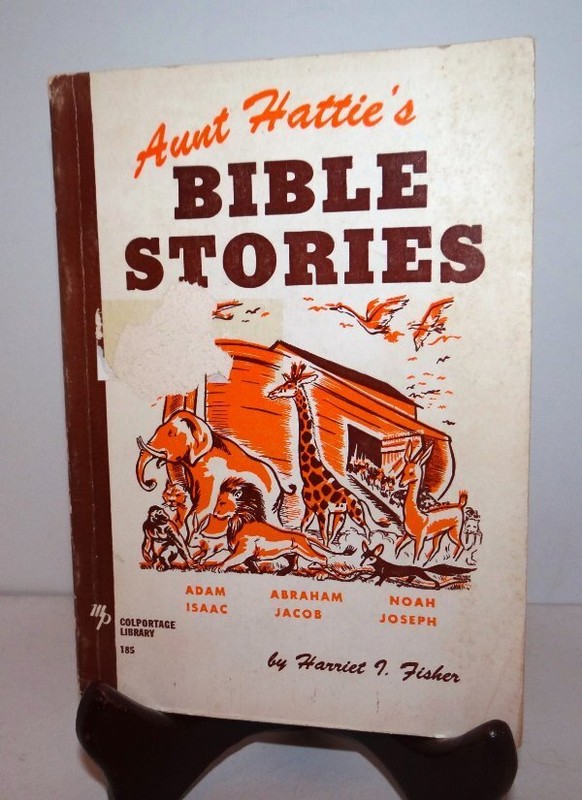 Aunt Hatties Bible Stories Genesis by Harriet Fisher PB 1941 Illustrations