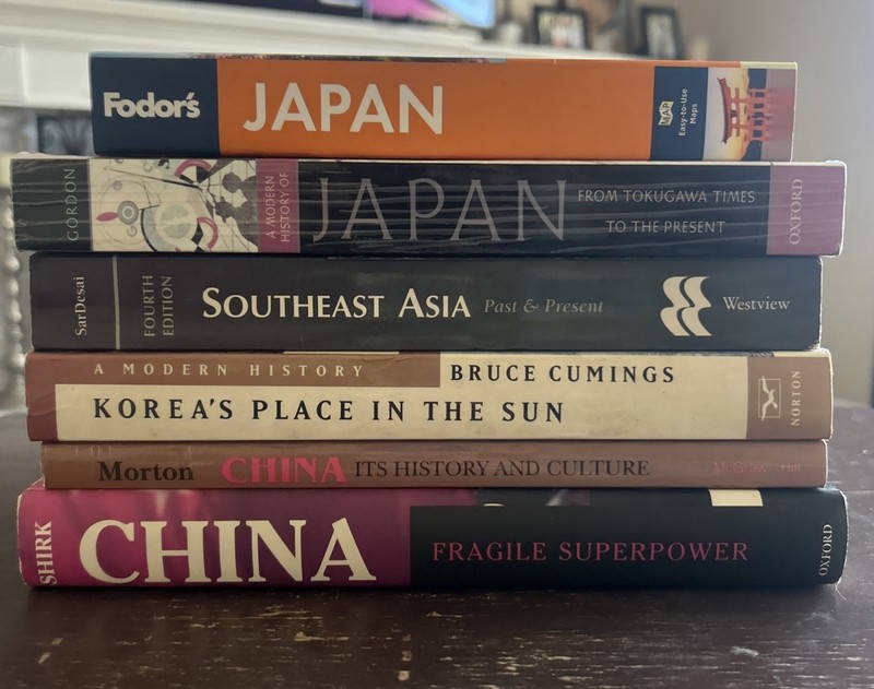 Lot of 6 Korea, Asian, Japan, Southeast Asia, China Cultural Studies Book Lot